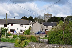 St Athan church tower, viewed from the outskirts - geograph.org.uk - 1284382